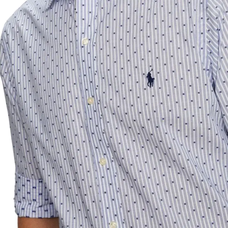 Polo Ralph Lauren Shirt Men's Blue White-3