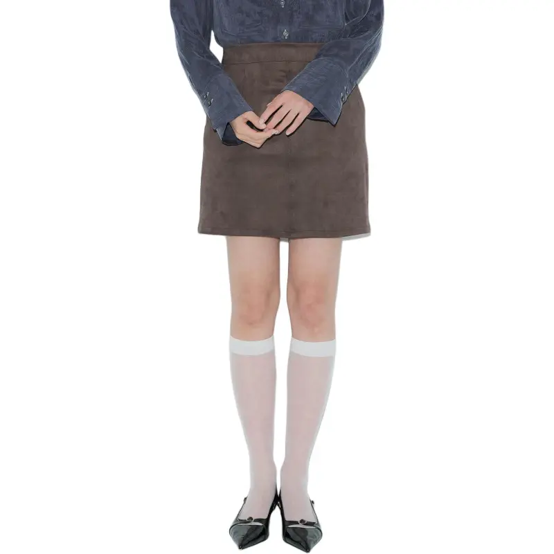 PUBLIC TOKYO SS25 Casual Short Skirts Women's Brown-3