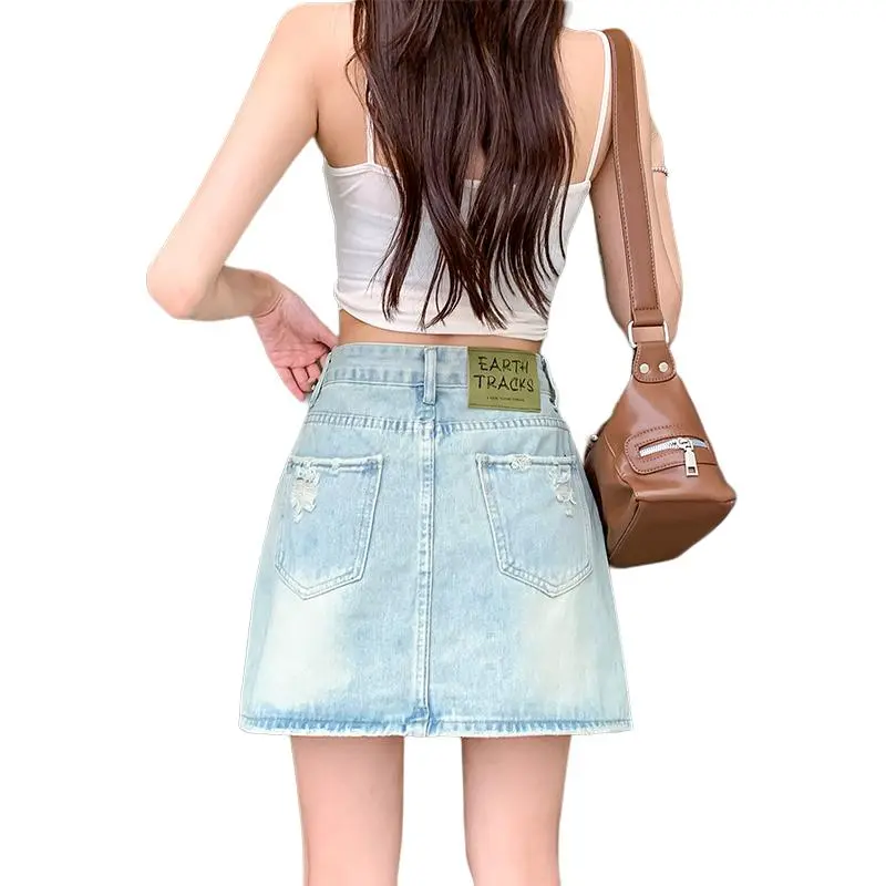 MORii Denim Short Skirts Women's-1
