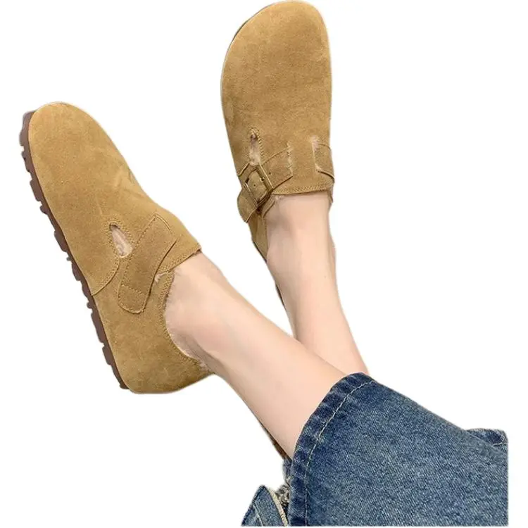 Qiao Anju Home Slippers Brown Gray-4