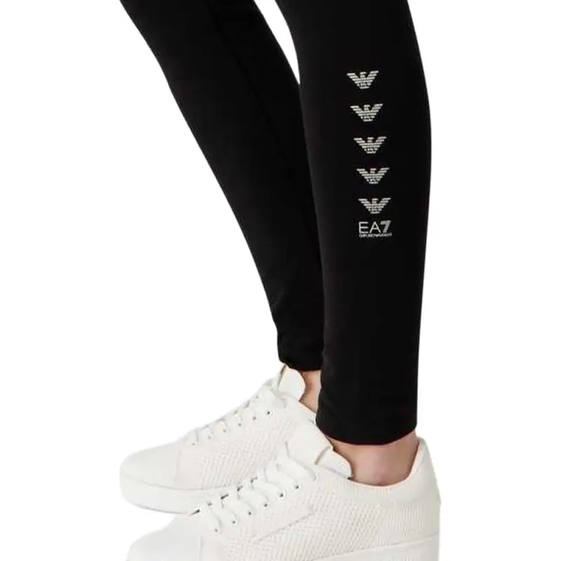 EMPORIO ARMANI Logo print Cotton Leggings-3