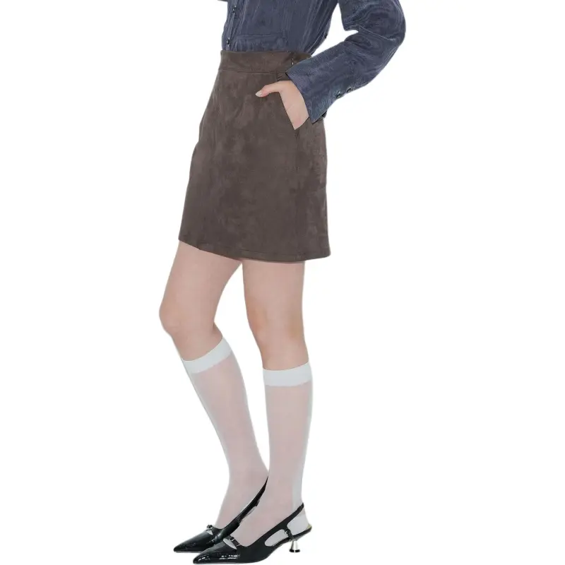 PUBLIC TOKYO SS25 Casual Short Skirts Women's Brown-5