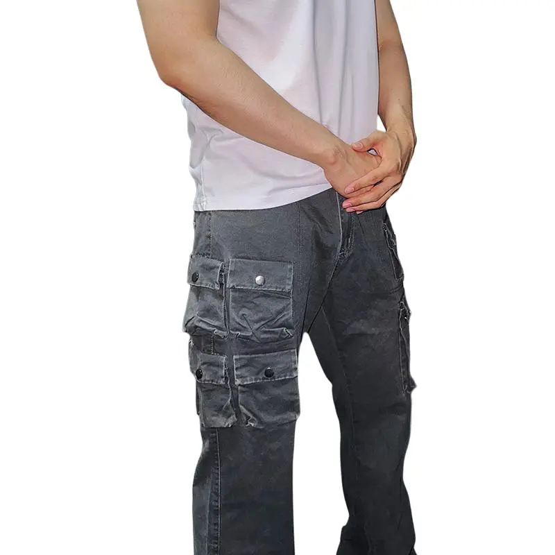 CORNILOT Cargo Pants Unisex Gray-2