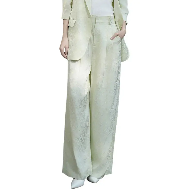 BESIONIA SS25 Casual Pants Women's Light Green-2