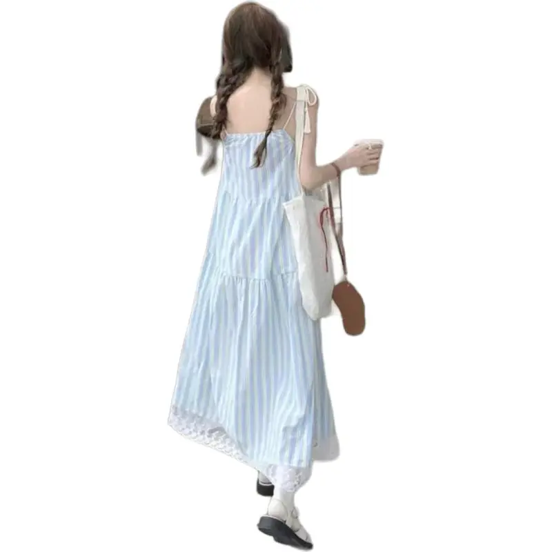 ABCMININ Slip Dresses Women's Light Blue-1