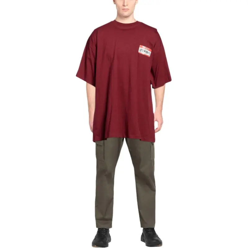 Vetements SS25 T Shirt Unisex Red-1