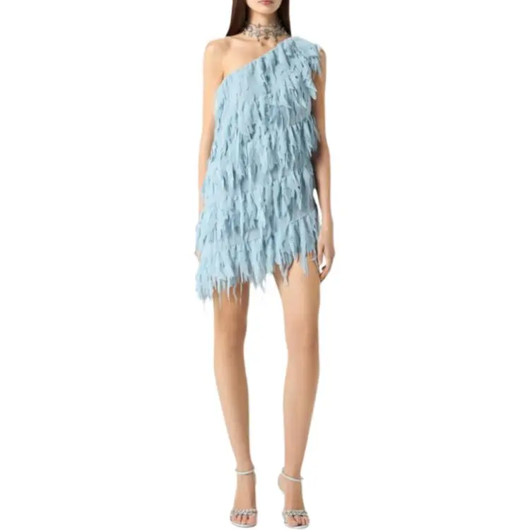 Blumarine Fringed Mini Dress-2