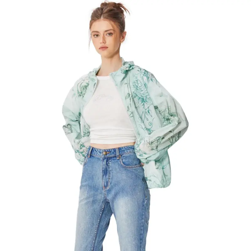 Ed Hardy SS25 Jackets Coats Women's Light Verdant Green-3