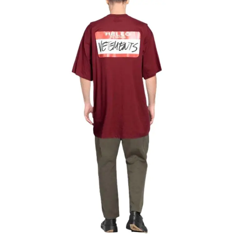 Vetements SS25 T Shirt Unisex Red-2