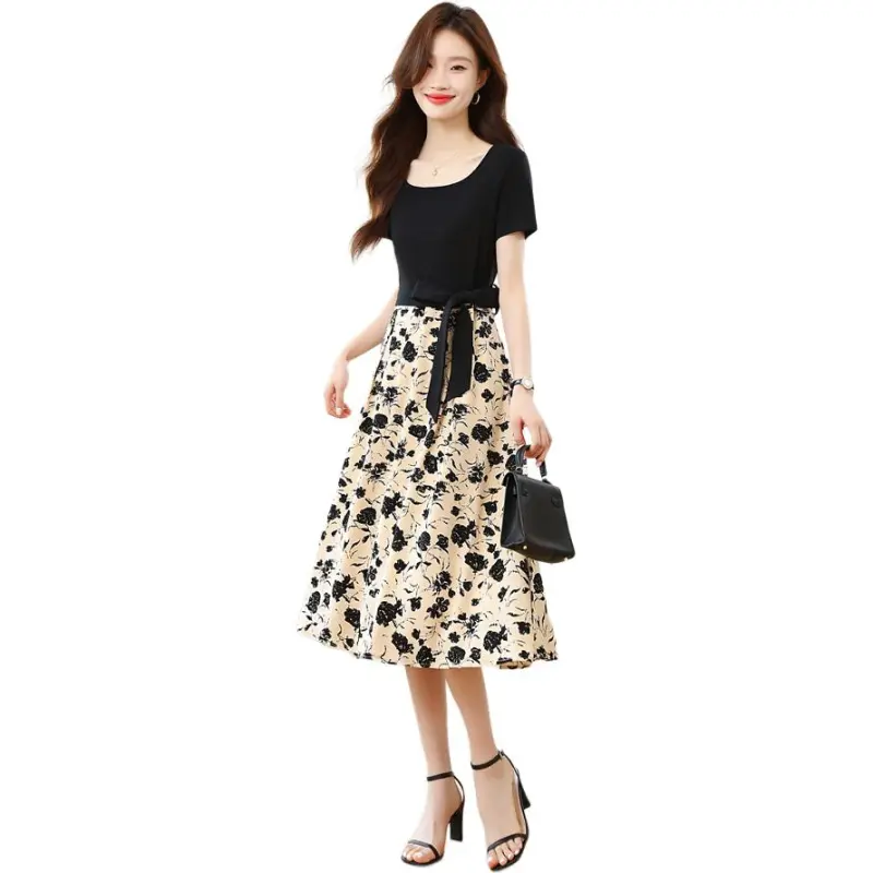 Mu Xiao Xin Short Sleeved Dress Women's-4