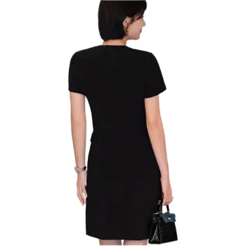 ONE SHALLOW Short Sleeved Dresses Women's Black