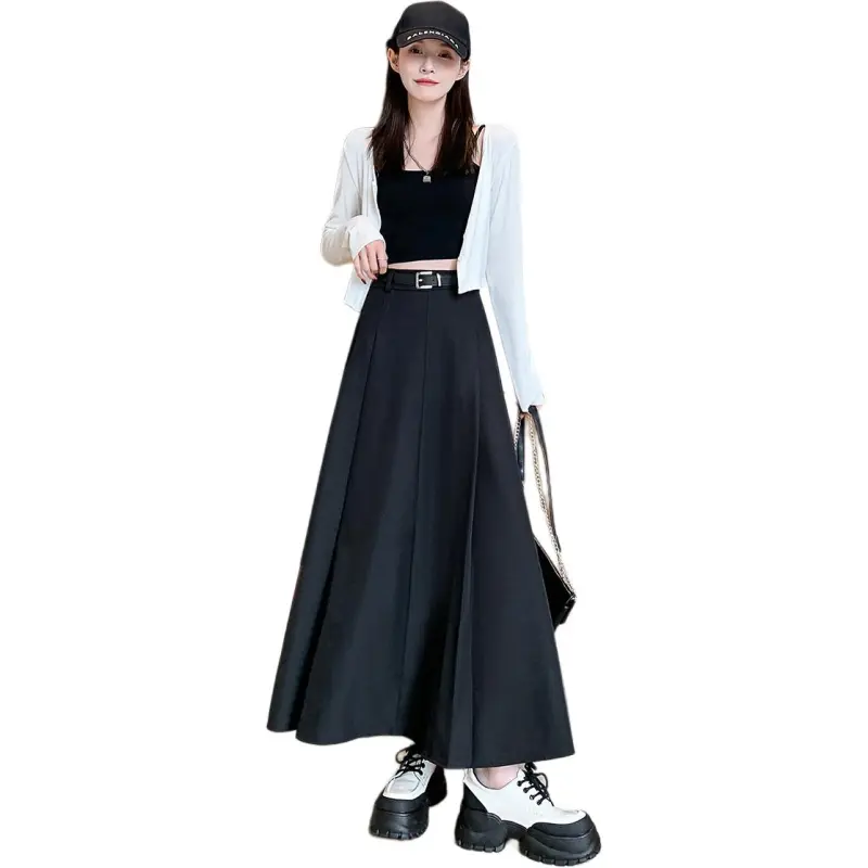 Mu Qingqing Casual Long Skirt Women's-2