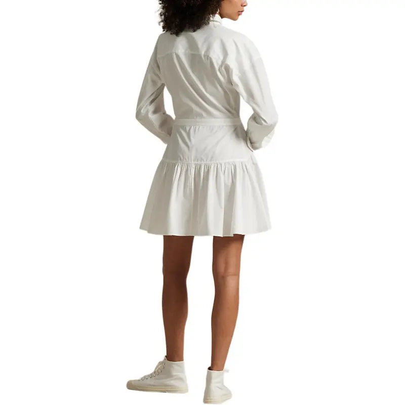 Polo Ralph Lauren Long Sleeved Dress Women's White-3