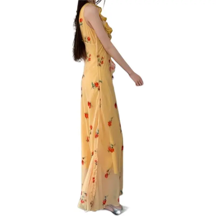 Dior Beauty Slip Dresses Women's Yellow-2