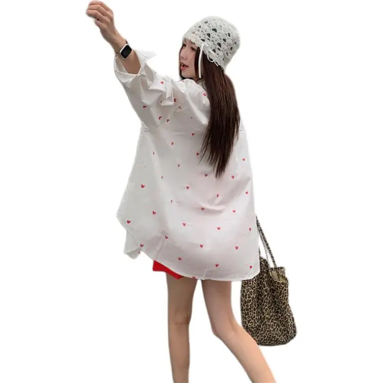 Mu Xiao Xin Shirts Women's White-1