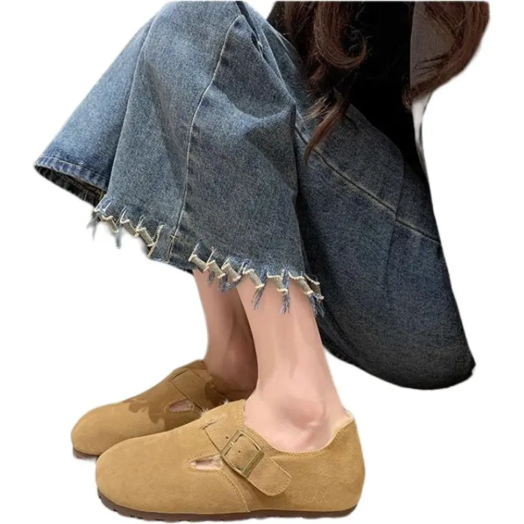 Qiao Anju Home Slippers Brown Gray-2