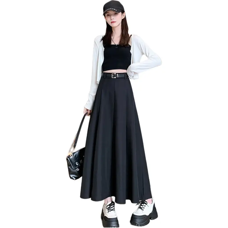 Mu Qingqing Casual Long Skirt Women's-4