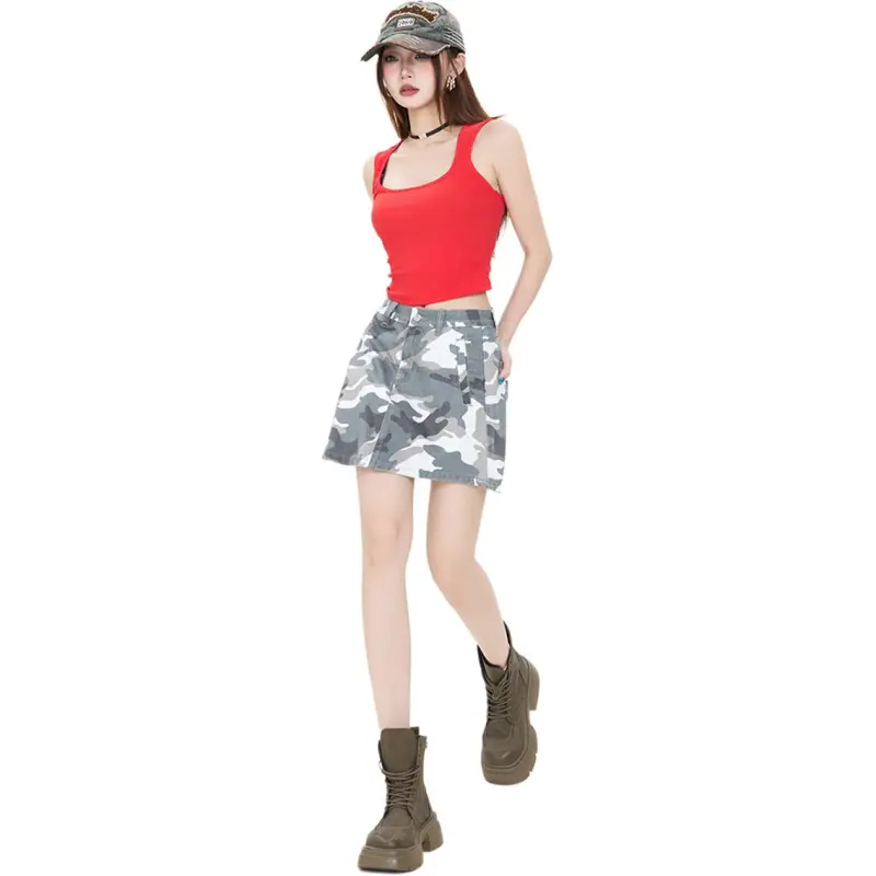 Kazakhstan Denim Short Skirts Women's-4