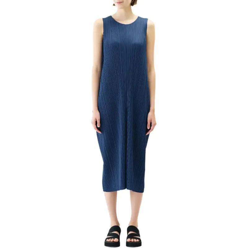 PLEATS PLEASE ISSEY MIYAKE Sleeveless Dress Women's Marine Blue-1