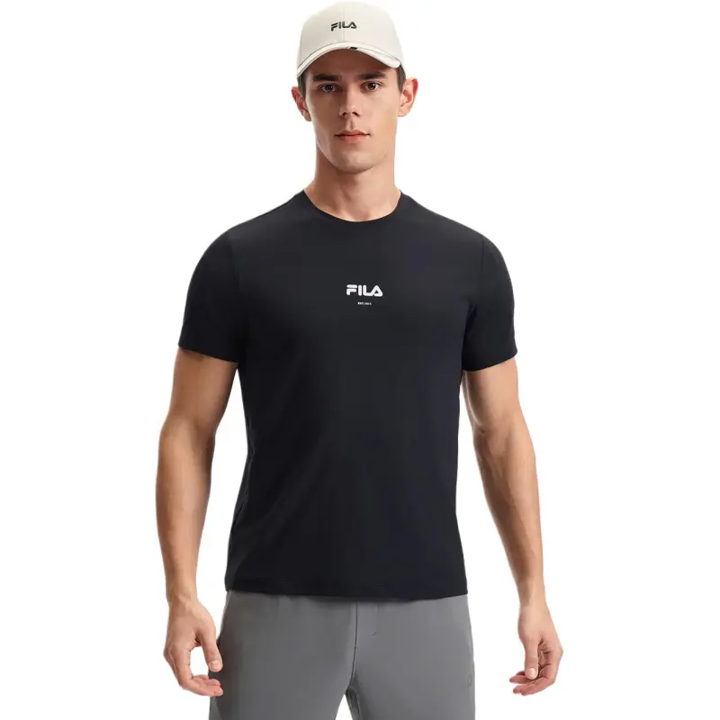 FILA AthleticsFitness SS25 T Shirt Men's Pitch Black BK-1