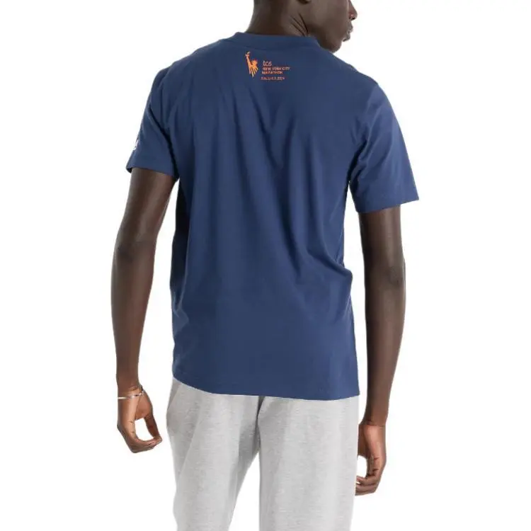 New Balance NYC Marathon Finisher T-Shirt Men's Marine Blue-2