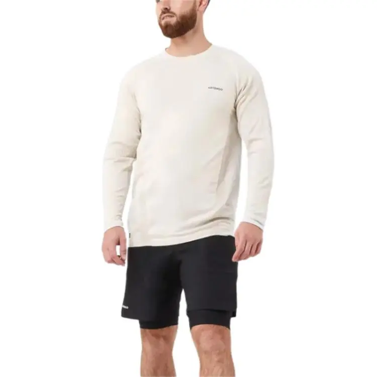 DECATHLON ARTENGO T Shirt Men's Light White Ecru Gray-1