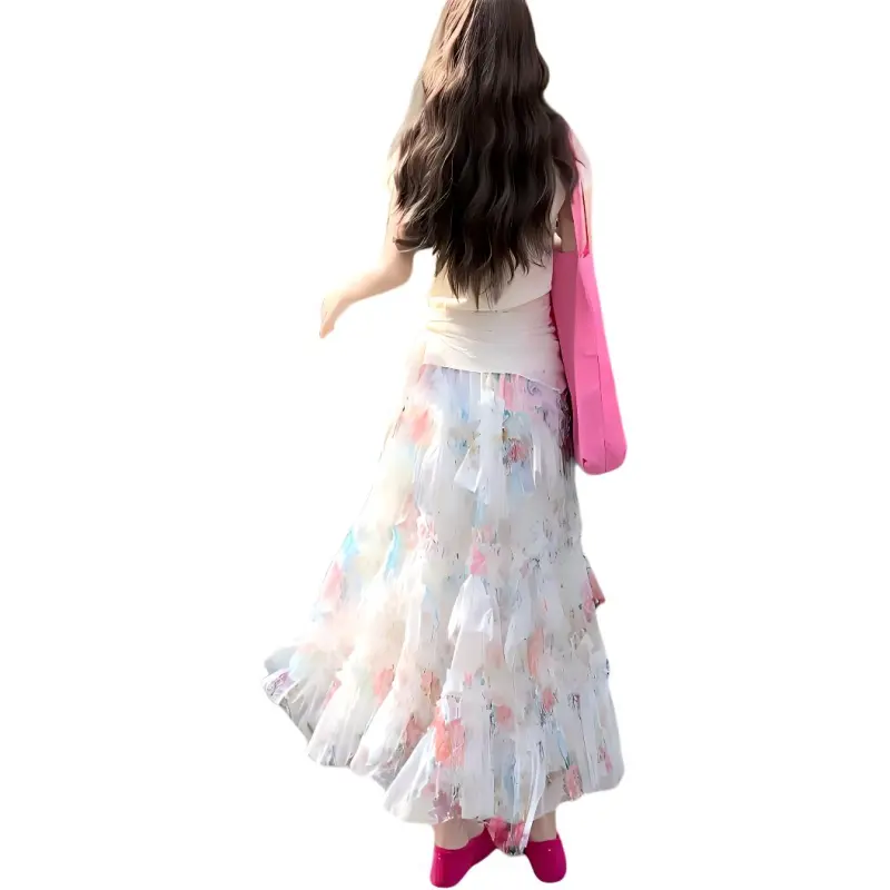 Mu Xiao Xin Two Piece Skirt Sets Women's-1