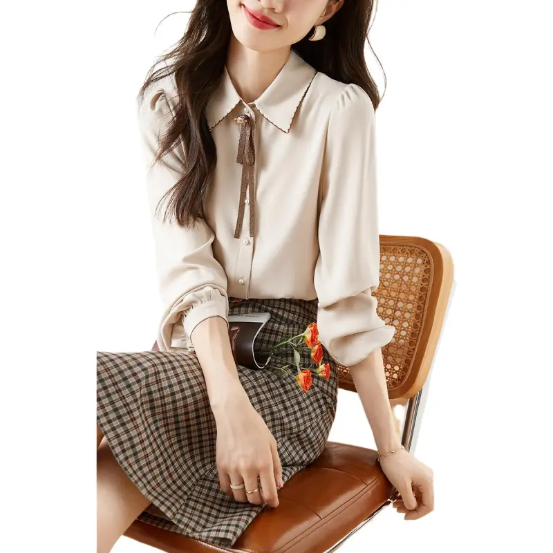 Mo Han Yi Mei Skirt Set Women's Khaki-2