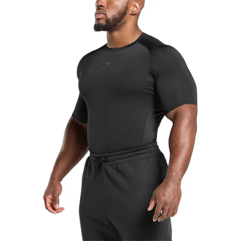 GYMSHARK Element Baselayer T Shirt Men's Black-2