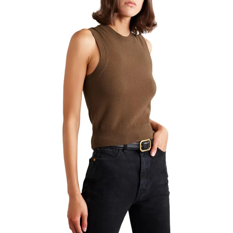 NILI LOTAN Tank Tops Women's Brown-3
