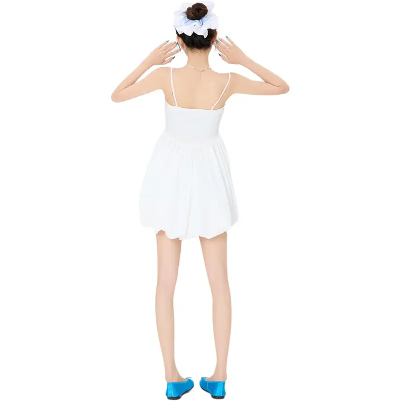Kazakhstan Slip Dresses Women's White-1