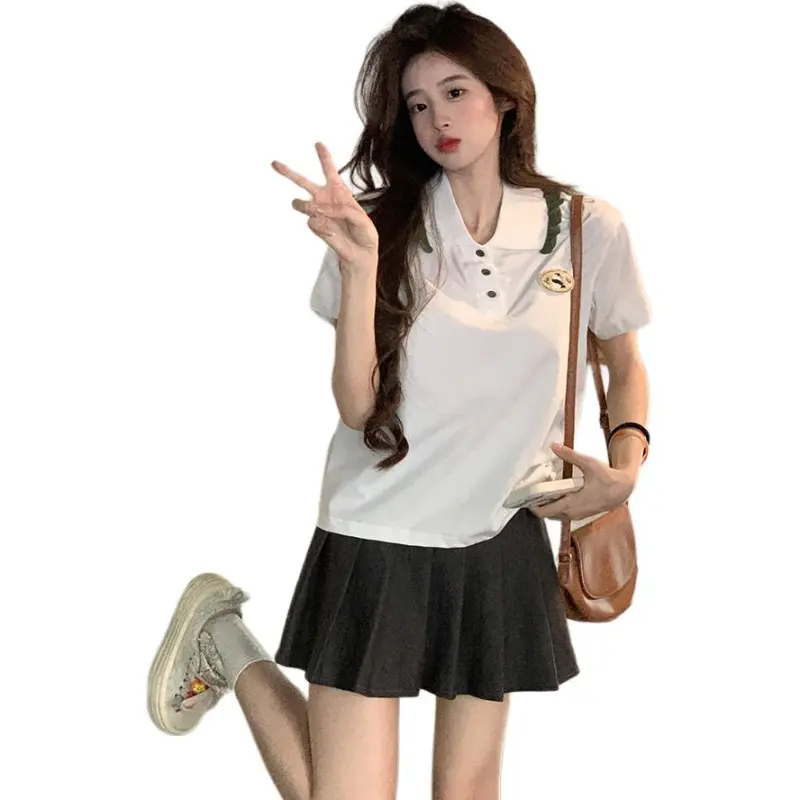 Mu Xiao Xin Set in Sleeve T Shirt Women's-1