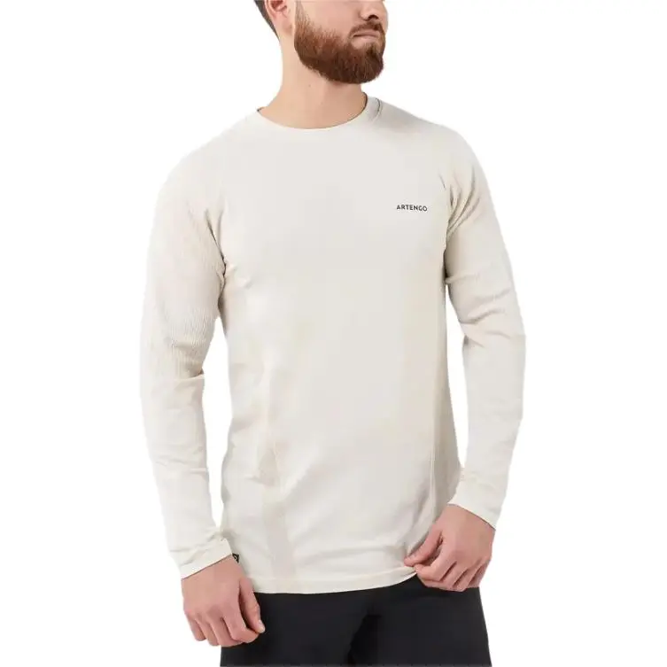 DECATHLON ARTENGO T Shirt Men's Light White Ecru Gray-2