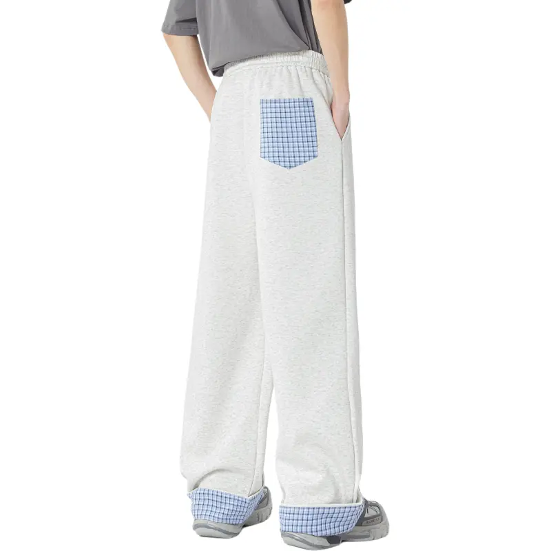 Menblero Casual Pants Unisex Heather Gray-3