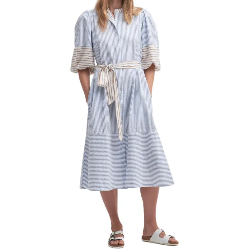 BARBOUR FW24 Long-Sleeved Dresses Women's Blue-2