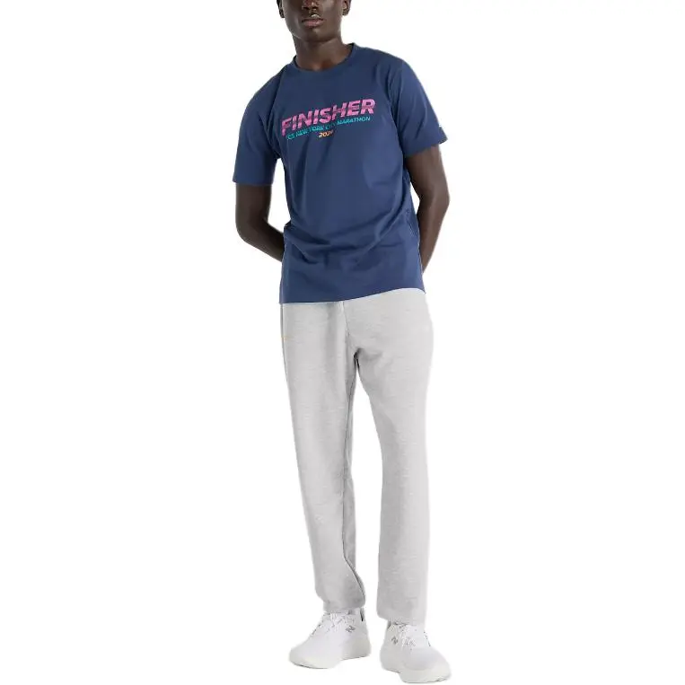 New Balance NYC Marathon Finisher T-Shirt Men's Marine Blue-1