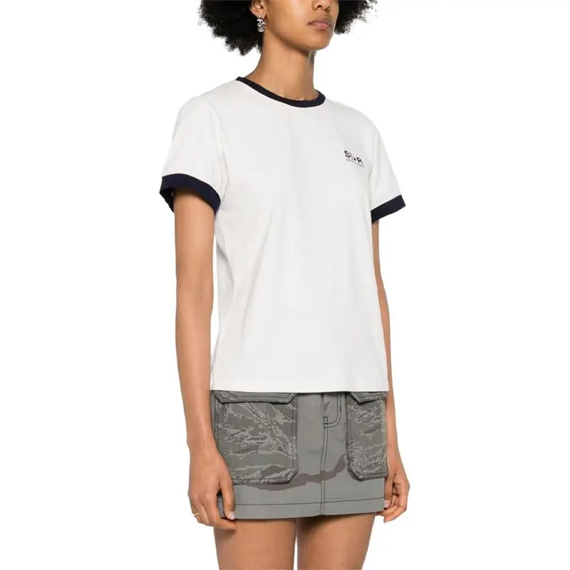 Golden Goose Logo Printed Crewneck T Shirt-4