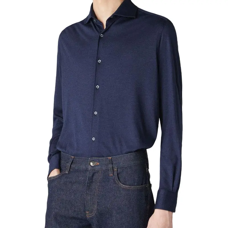Loro Piana Shirt Men's Gradient Blue-4