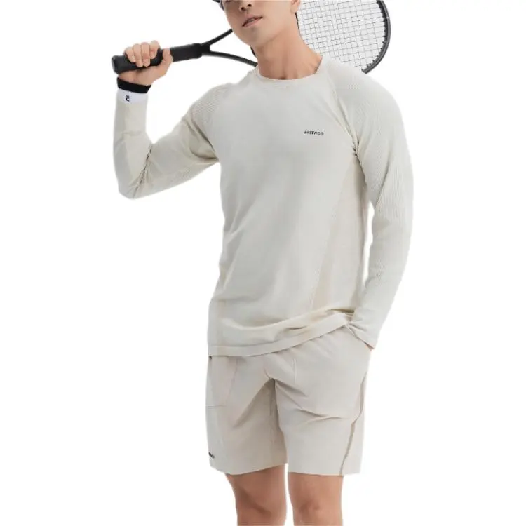 DECATHLON ARTENGO T Shirt Men's Light White Ecru Gray-3