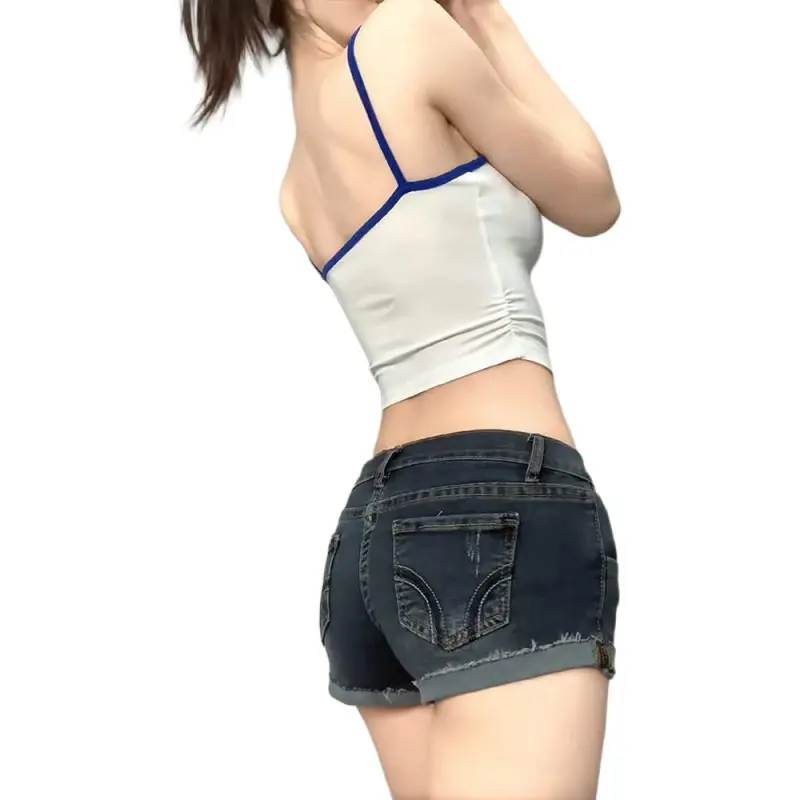 GOSO Denim Shorts Women's Dark Blue-1