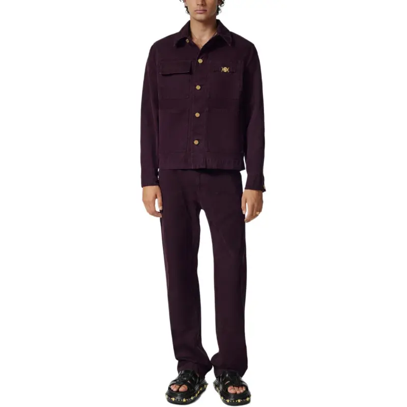 VERSACE JEANS Overdyed Carpenter Denim Jacket-1