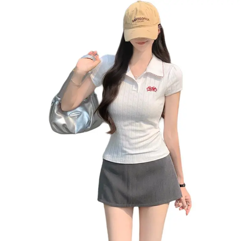 Dior Beauty Polo Shirts Women's White-2