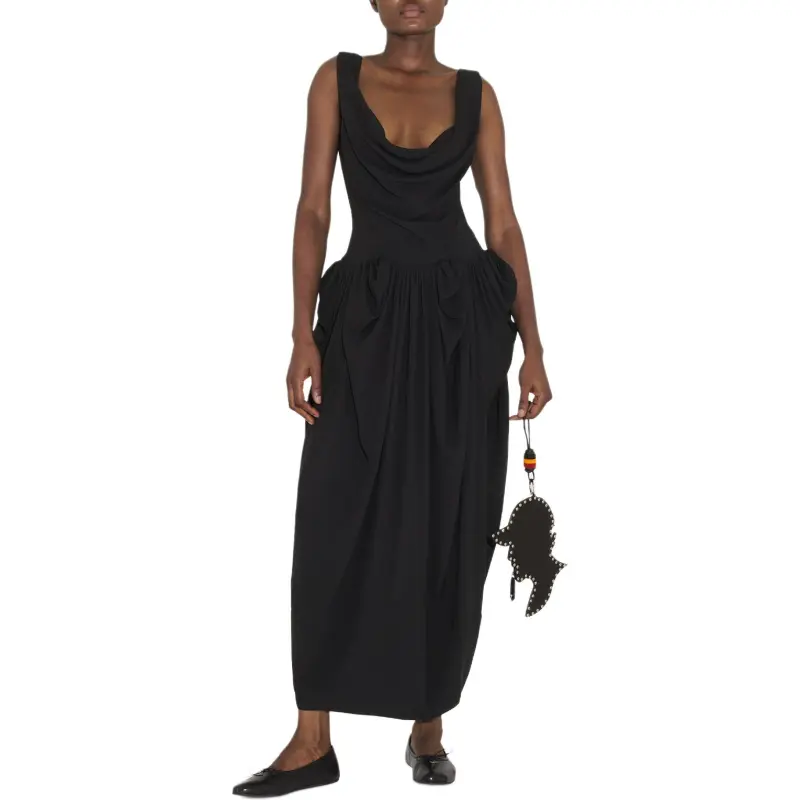 Vivienne Westwood Gathered Detail Sleeveless Midi Dress-2