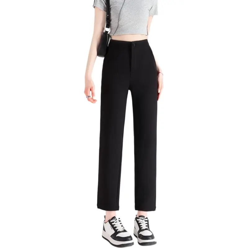 FAWENXIANGZI Casual Pants Women's Black-1