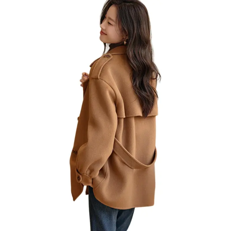 Mo Han Yi Mei Coats Women's Warm Camel-4