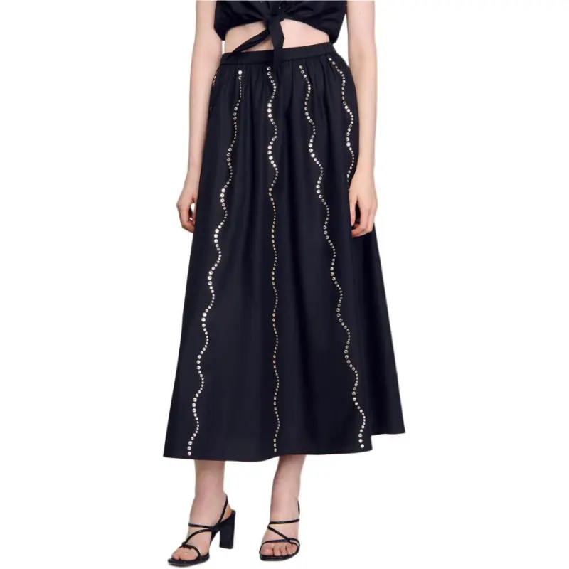Sandro Crystal embellished Maxi Skirt-3