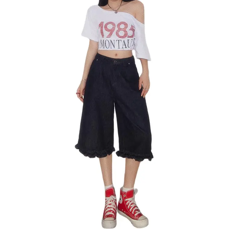Kazakhstan Denim Shorts Women's-2