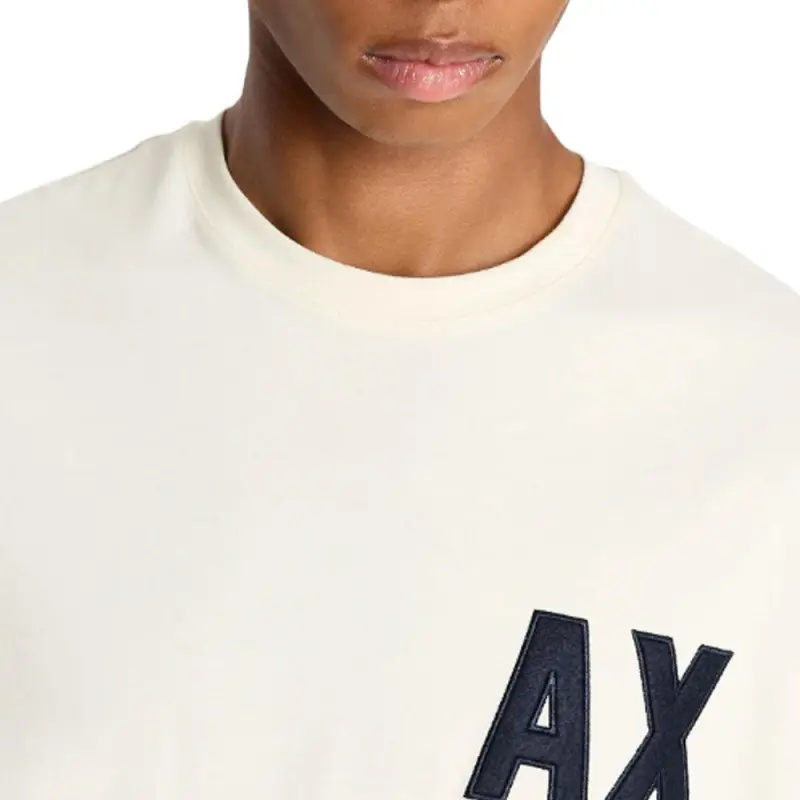 ARMANI EXCHANGEAE FW23 T Shirt Men's Ecru-4