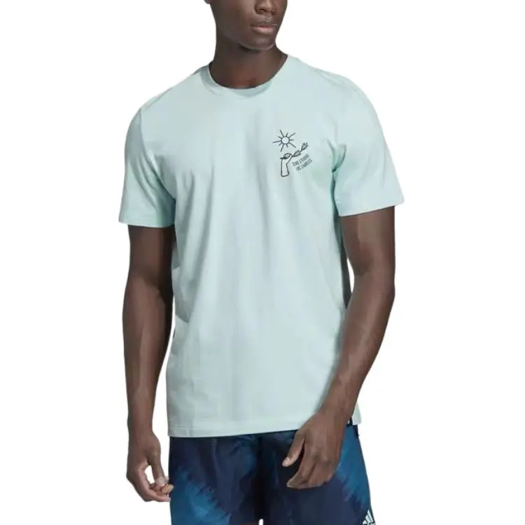 Adidas Argentina T Shirt Men's Cool Mint Green-2