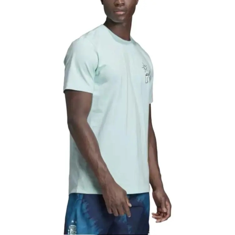Adidas Argentina T Shirt Men's Cool Mint Green-5